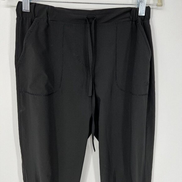 Albion Jetsetter Black Jogger Pants Size XS Athleisure Everywhere Nylon Stretch - Picture 2 of 5